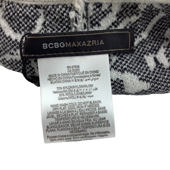 BCBG Max Azria Leopard Beanie Cap Hat NWT Women One Size Animal Print - Picture 4 of 5